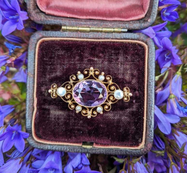 Custom engagement ring on hand